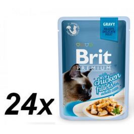 Brit Premium Cat Delicate Fillets in Gravy with Chicken 24 X 85 g