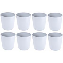 Previosa Květináč Geometric bílý 8 ks