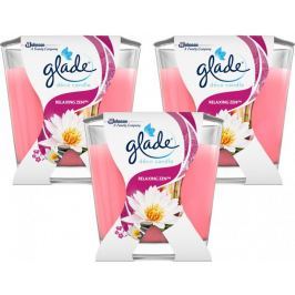 Glade Pack Svíčka Decor Japonská zahrada 3x 70 g