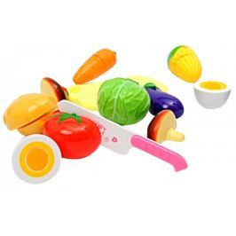Mac Toys Set potravin na suchý zip - růžová
