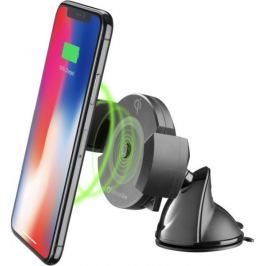 CellularLine držák Pilot Active s přísavkou a funkcí bezdrátového nabíjení, černá PILOTACTWIRELESSK