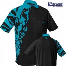 Harrows Košile Rapide - Black & Aqua Blue