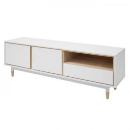 Danish Style TV stolek s dveřmi a zásuvkou Vivien, 150 cm