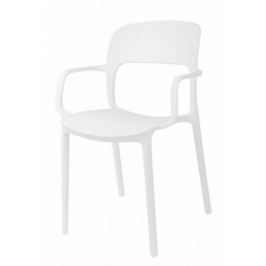 Mørtens Furniture Jídelní židle s područkami Blod, bílá
