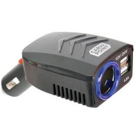 CarPoint Rozdvojka USB 12V/24V 4,8A se zásuvkou DC