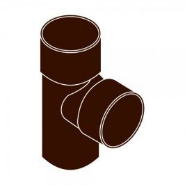 LanitPlast Odbočka svodu 87°DN 105/53 hnědá barva