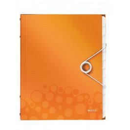 Rozdružovací kniha Leitz WOW 12ti dílná metalicky oranžová