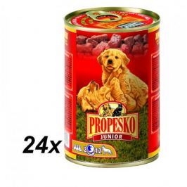 Propesko kousky pes Junior s drůbežím 24 x 415 g