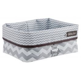Bebe-jou Textilní košík na kojenecké potřeby, Chevron Grey
