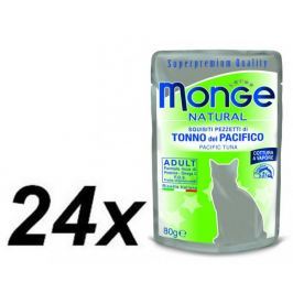 Monge NATURAL kapsička tuňák v želé pro kočky 24 x 80g