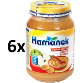 Hamánek Ovocná kašička s bezlepkovými piškoty 6x190g