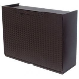 ArtPlast Plastový botník Rattan, hnědý