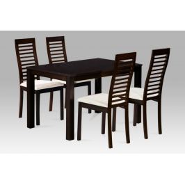 Jídelní set JSAUT-5000 BK 1+4, masiv buk, barva wenge