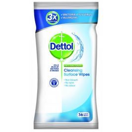 Dettol Antibakteriální ubrousky na povrchy 36 ks