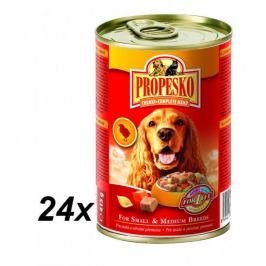 Propesko kousky pes kuře+mrkev+těstovina 24 x 415g