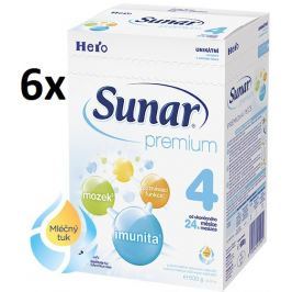 Sunar kojenecké mléko Premium 4 - 6 x 600g