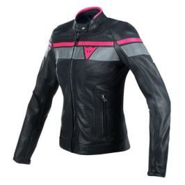 Dainese bunda dámská BLACKJACK černá/šedá/červená vel.40, kůže