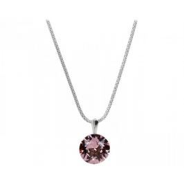Troli Stříbrný náhrdelník Dentelle 13 mm Antique Pink stříbro 925/1000