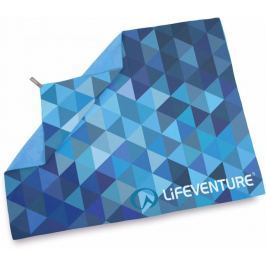 Lifeventure Printed SoftFibre Trek Towel blue triangles