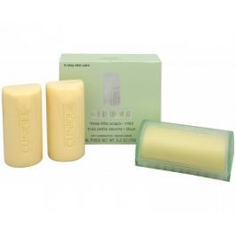 Clinique Čisticí mýdlo na obličej pro smíšenou až mastnou pleť 3 ks (Three Little Soaps Oily Skin Formula) 3