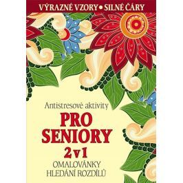 Antistresové aktivity pro seniory 2 v 1 - Omalovánky, hledání rozdílů