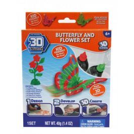 3D Magic Tématická sada - Motýli a květiny