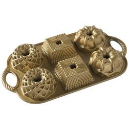 Nordic Ware Minibábovky plát se 6 formičkami zlatá