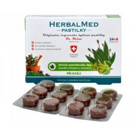 Simply you HerbalMed pastilky Dr. Weiss při kašli 24 pastilek + 6 pastilek ZDARMA