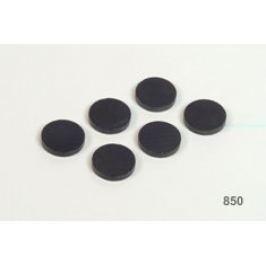 Magnety černé průměr 16 mm / 12 kusů