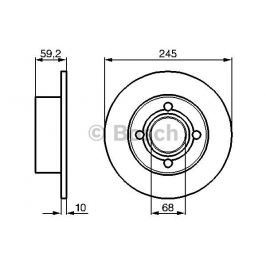 Brzdový kotouč BOSCH BO 0986478019 0 986 478 019 BOSC