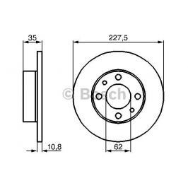 Brzdový kotouč BOSCH BO 0986478063 0 986 478 063 BOSC