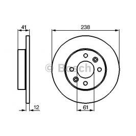 Brzdový kotouč BOSCH BO 0986478105 0 986 478 105 BOSC