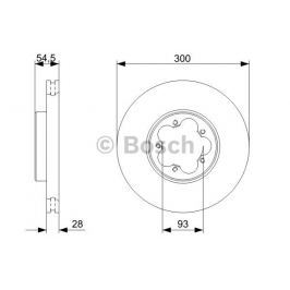 Brzdový kotouč BOSCH BO 0986479307 0 986 479 307 BOSC