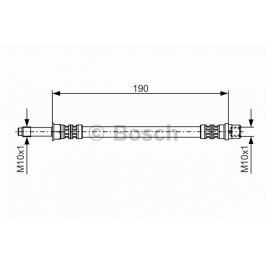 Brzdová hadice BOSCH BO 1987476310