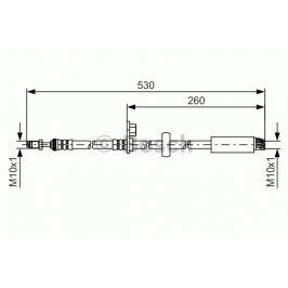 Brzdová hadice BOSCH BO 1987481395