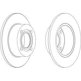 FERODO (FEDERAL-MOGUL) Brzdový kotouč FERODO FE DDF128