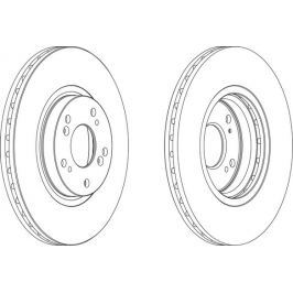 FERODO (FEDERAL-MOGUL) Brzdový kotouč FERODO FE DDF1424