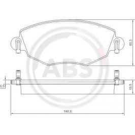 A.B.S. ALL BRAKE SYSTEMS BV. 37215 - A.B.S. brzdové destičky