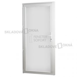 Skladova-okna Vedlejší vchodové dveře PREMIUM plné levé 980 x 2080 mm barva bílá