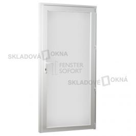 SKLADOVÁ-OKNA.cz, Vedlejší vchodové dveře PREMIUM, plné, pravé, 880 x 2080 mm, barva bílá