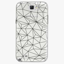 Plastový kryt iSaprio - Abstract Triangles 03 - black - Samsung Galaxy Note 2